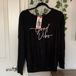 Womens Good Vibes Long Sleeve